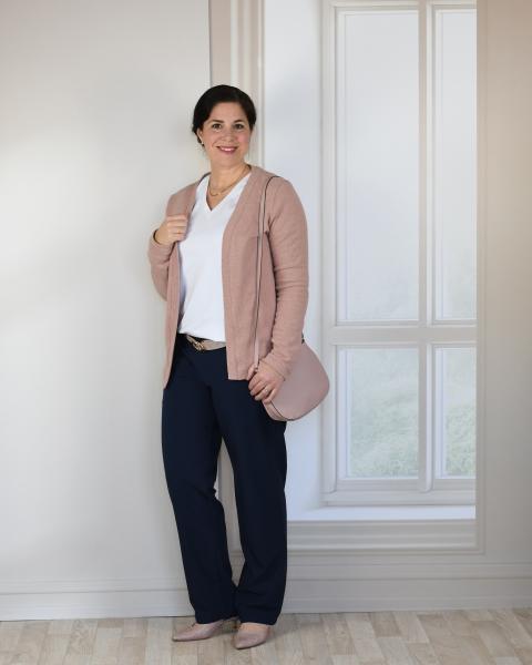 Nähbeispiel Basic-Strickjacke lillesol women No. 59